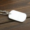 Mặt Dây Bạc Dogtag Trơn - MB115