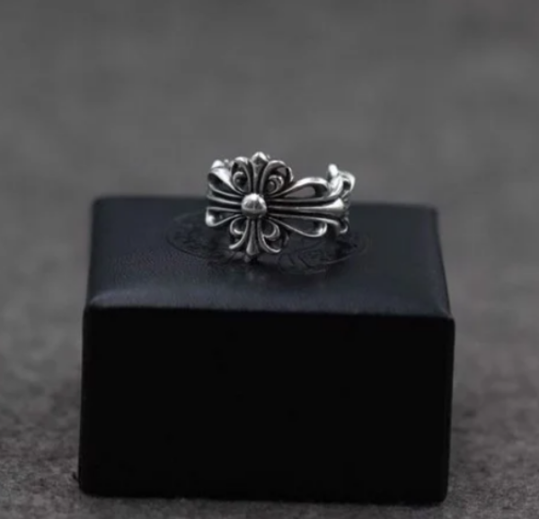  Nhẫn Bạc Chrome Hearts Hoa Cộng - NB467 