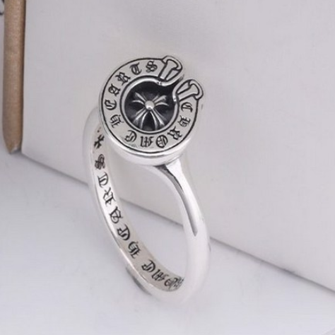 Nhẫn Bạc Mặt Logo Chrome Hearts - NB438