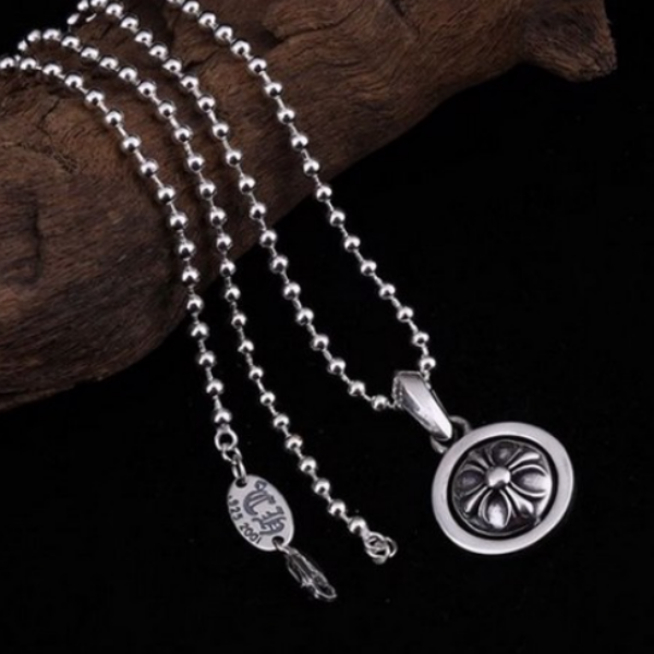  Mặt Dây Bạc Chrome Hearts Hoa Cộng - MB252 