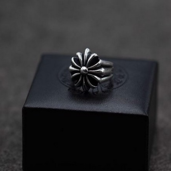 Nhẫn Bạc Chrome Hearts Hoa Cộng - NB269