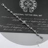 Lắc Tay Bạc Chrome Hearts Hoa Cộng - LB233