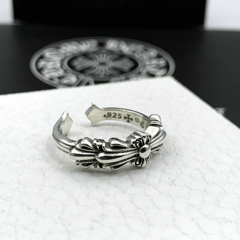  Nhẫn Bạc Chrome Hearts Hoa Cộng Nhỏ - NB505 