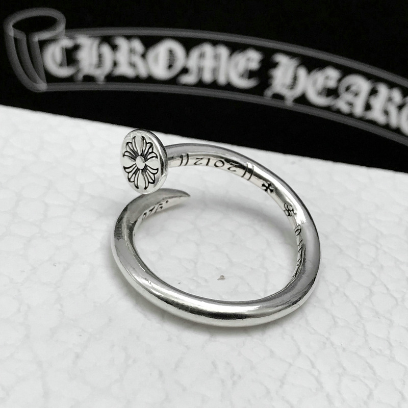  Nhẫn Bạc Chrome Hearts Đinh Hoa Cộng - NB466 