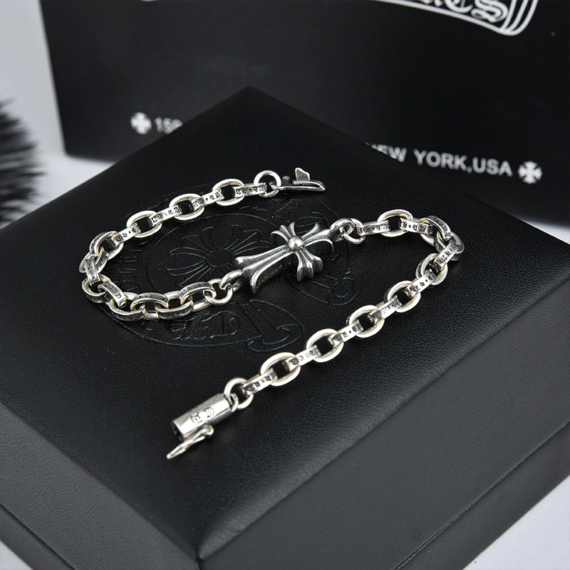  Lắc Tay Bạc Chrome Hearts Thánh Giá - LB197 