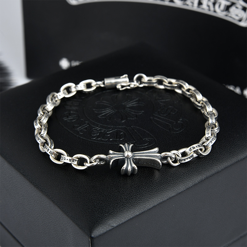  Lắc Tay Bạc Chrome Hearts Thánh Giá - LB197 