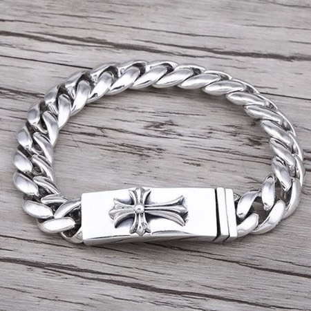 Lắc Tay Bạc Chrome Hearts Thánh Giá - LB082