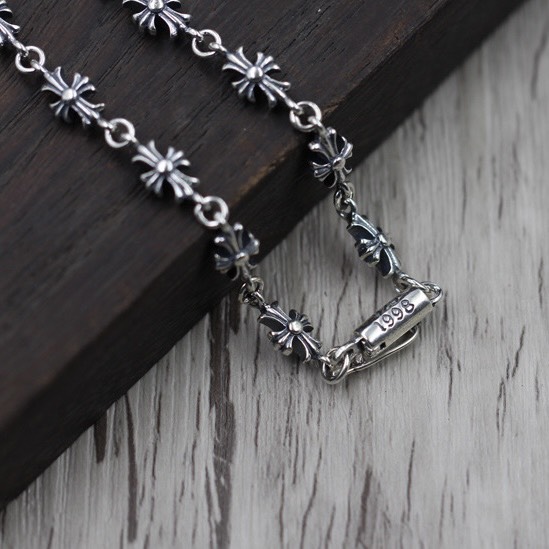  Lắc Tay Bạc Chrome Hearts - LB080 