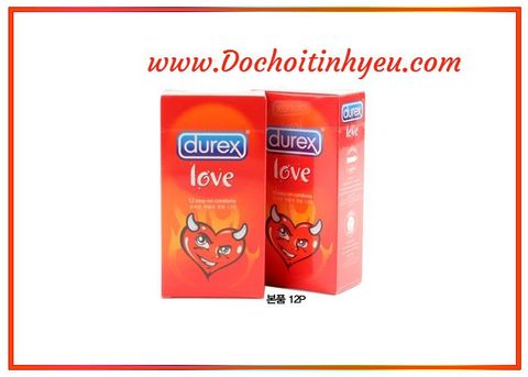 Bao cao su siêu mỏng Durex Love - làm tăng hưng phấn tình dục