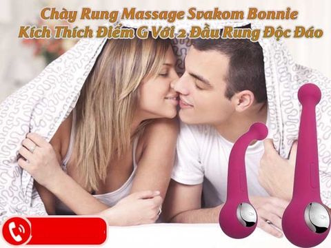 Chày rung 2 đầu tp hcm Svakom Bonnie kích thích điểm g nữ