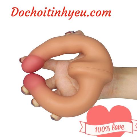 Dương vật giả hai đầu siêu mềm mịn Lovetoy không rung