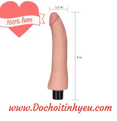 Dương vật Lovetoy Real siêu mềm size nhỏ 10 tần số rung