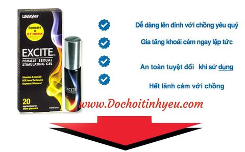 Gel bôi trơn tăng khoái cảm Excite kích thích phụ nữ sướng nhất