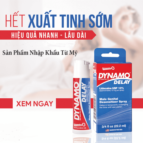 Thuốc xịt chống xuât tinh sớm Dynamo Delay đỉnh cao phong độ