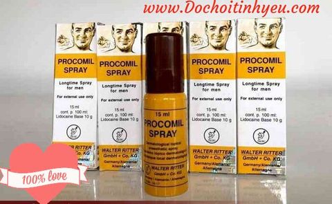 Thuốc xịt chống xuất tinh sớm Procomil Spray 15ml