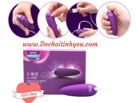 Trứng rung Durex S Viber size nhỏ sạc pin rung mạnh không tiếng ồn