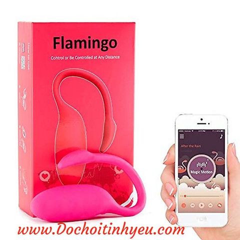 Trứng rung thiên nga Flamingo điều khiển từ xa bằng điện thoại