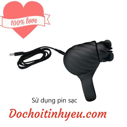 Vòng rung xoay liếm âm đạo Prettylove Frances kích thích nữ