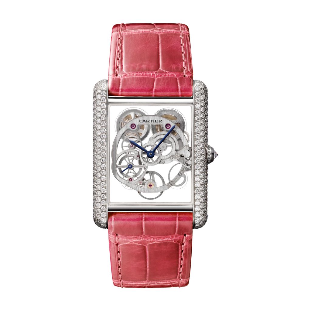 Cartier Tank Louis Cartier XL Model White Gold Diamonds