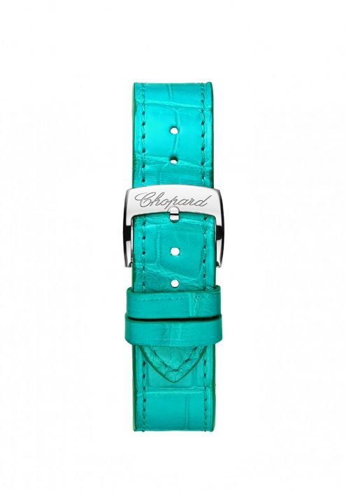 Chopard Happy Fish Automatic Diamond Rose gold Leather Strap 36mm