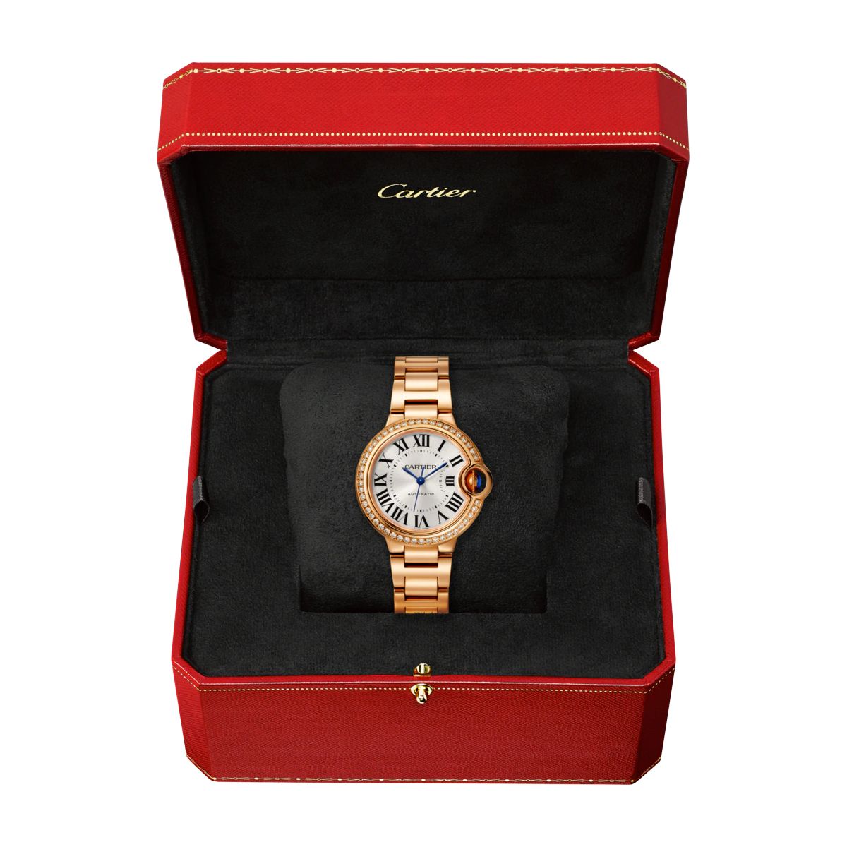 Cartier Ballon Bleu de Cartier 33mm Pink Gold Diamonds