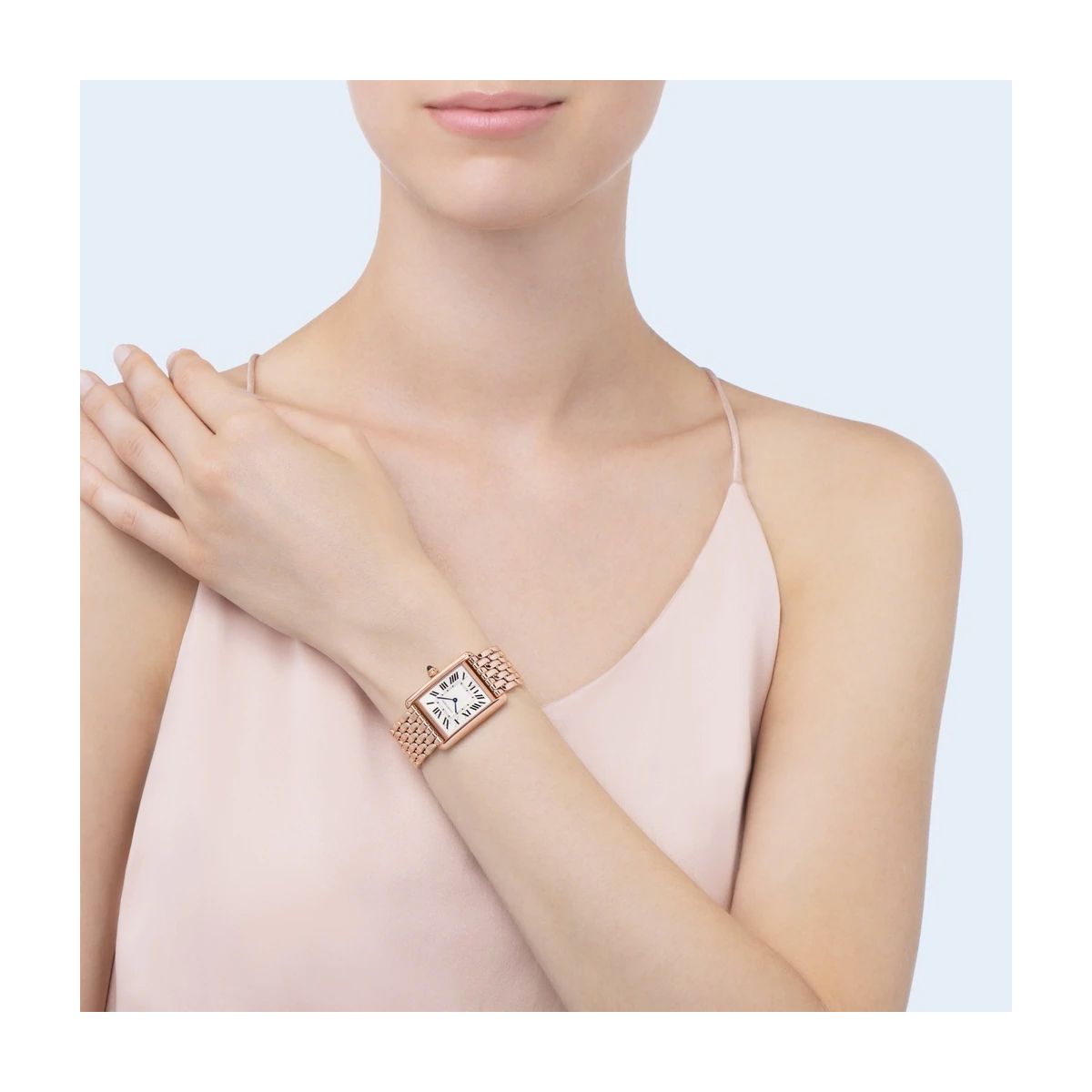 Cartier Tank Louis Cartier Large Model Pink Gold