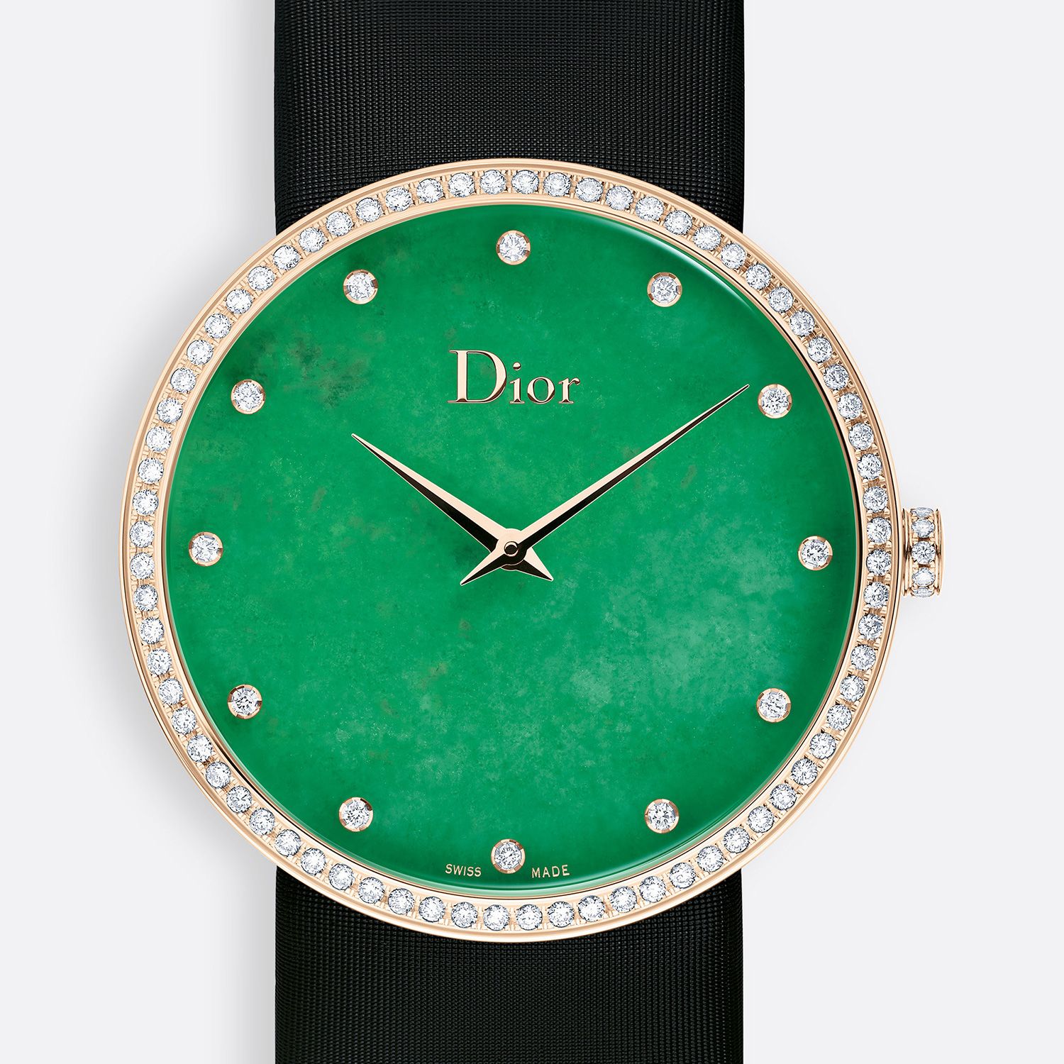 Đồng hồ nữ La D de Dior Rose Gold Green Dial Ø 38mm