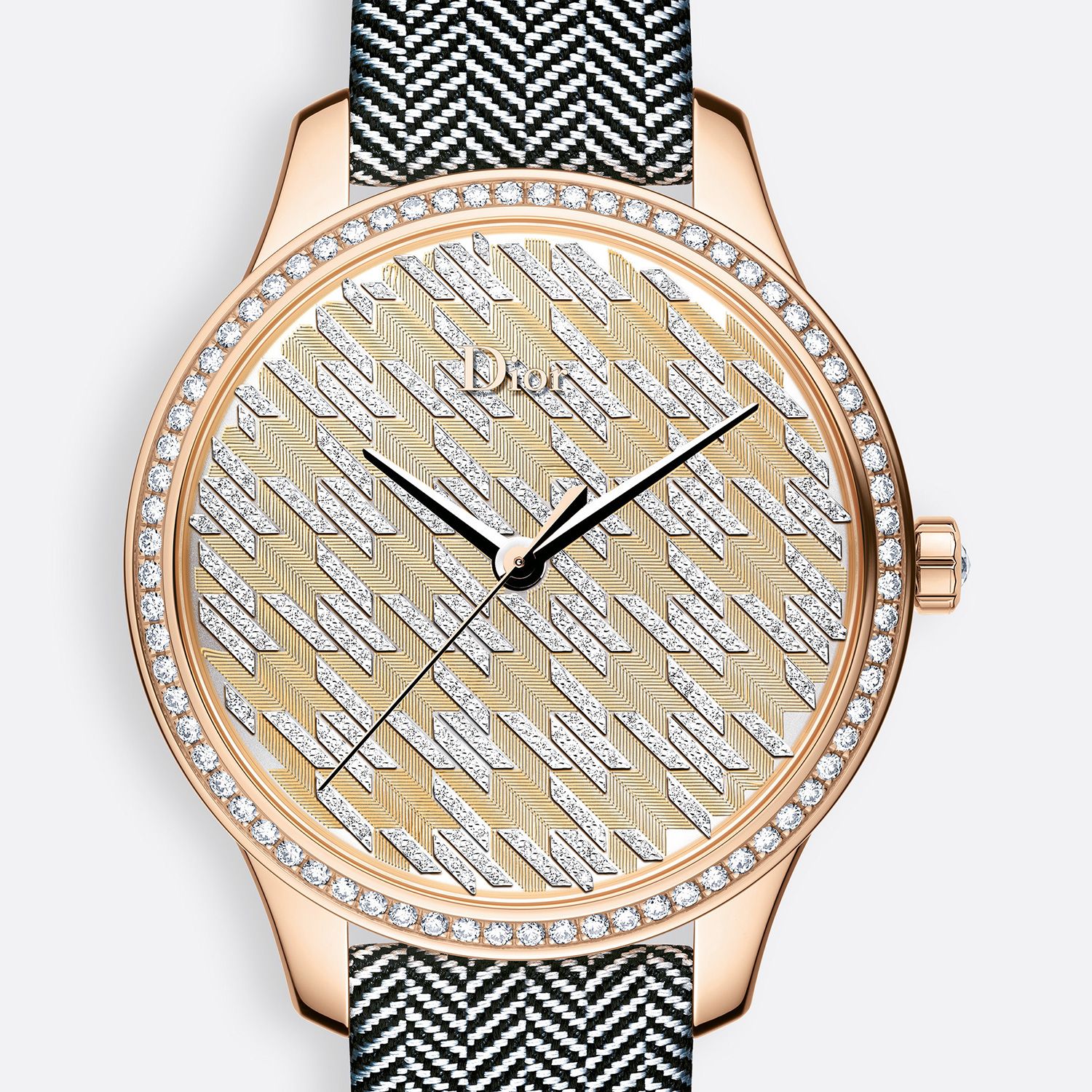 Đồng hồ nữ Dior VIII Montaigne tissage precieux Ø 36mm