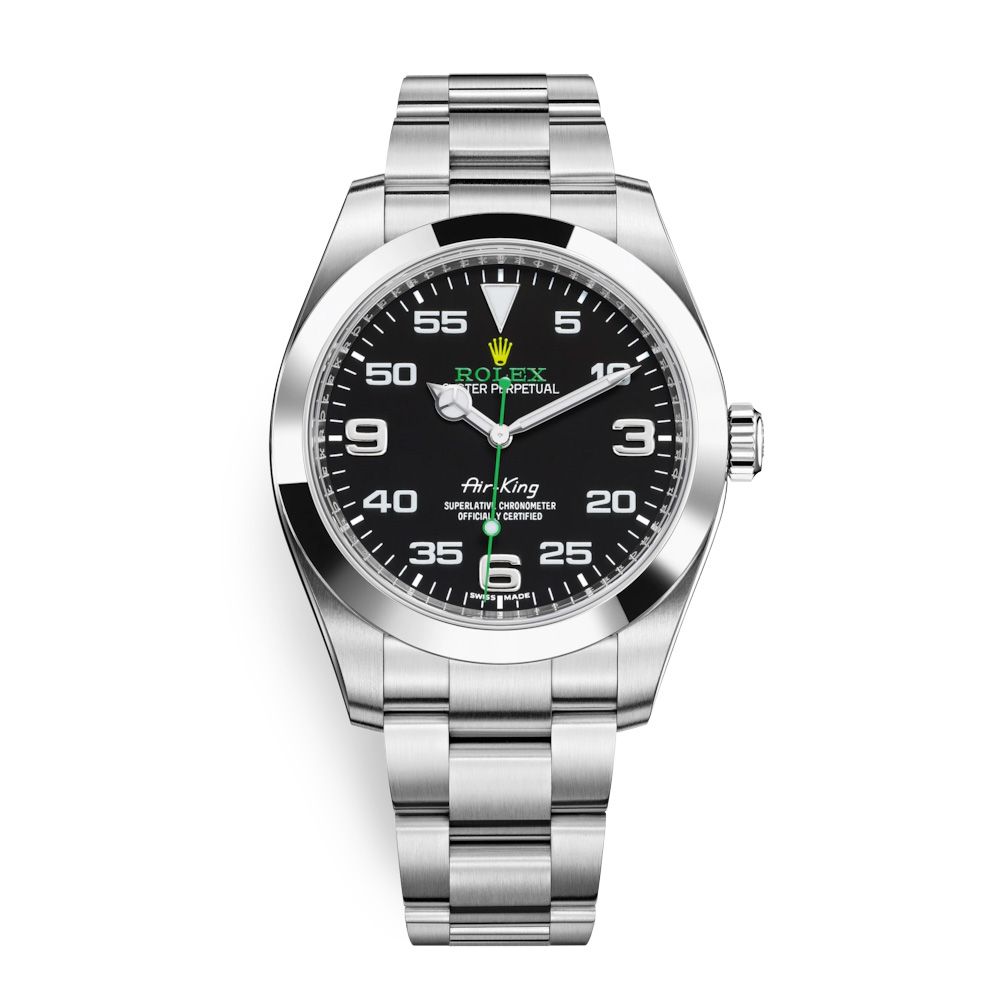 Rolex Air King Stainless Steel Black 116900-0001