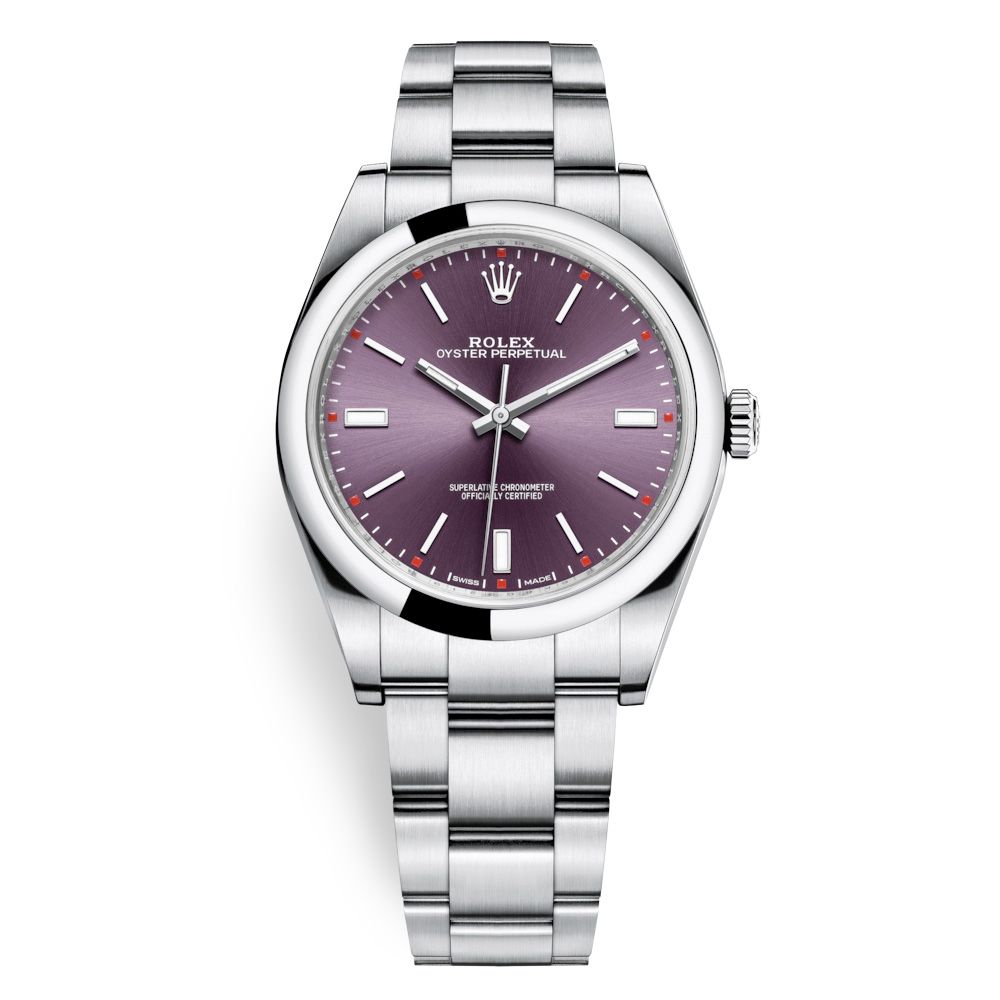 Rolex Oyster Perpetual 39mm Red Grape Oyster 114300-0002