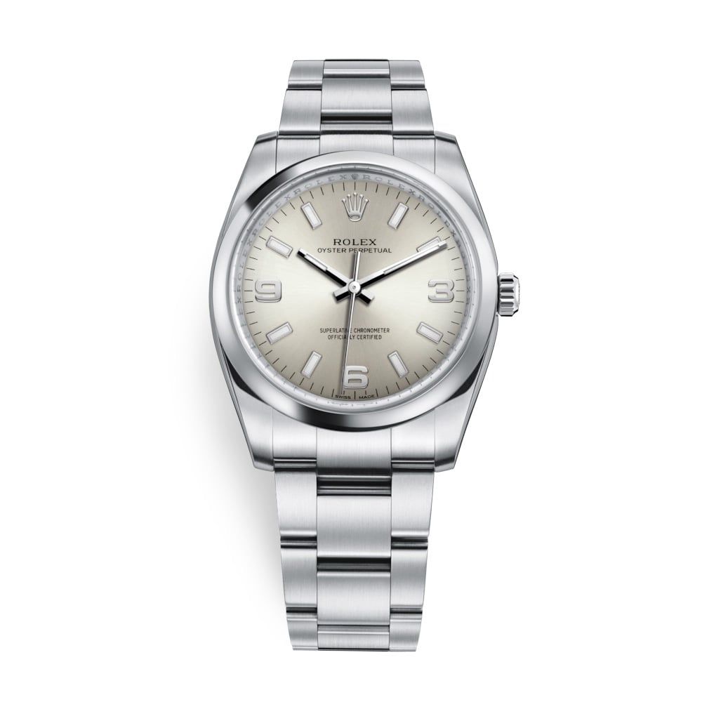 Rolex Oyster Perpetual 34mm Silver 114200-0019