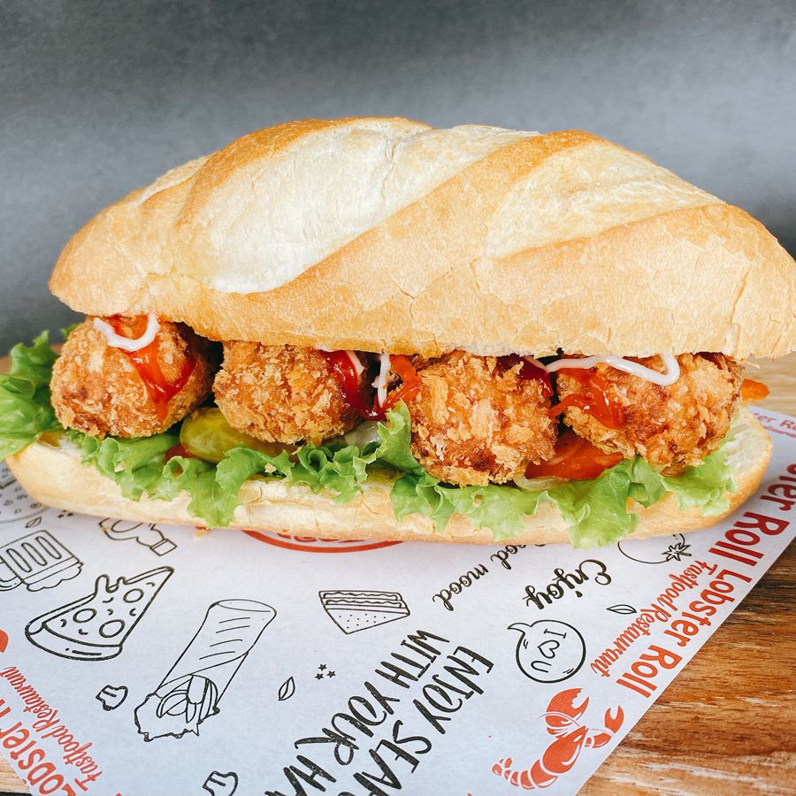 BÁNH MÌ TÔM TƯƠI
