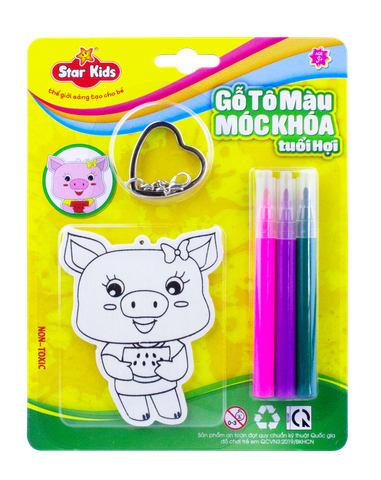  Bộ Tô Gỗ Móc Khóa Tuổi Hợi (K-231/12) 