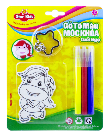  Bộ Tô Gỗ Móc Khóa Tuổi Ngọ (K-231/7) 