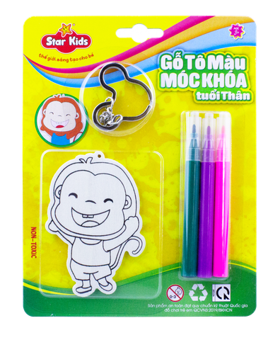  Bộ Tô Gỗ Móc Khóa Tuổi Thân (K-231/9) 