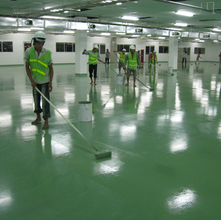  Thi công sơn sàn công nghiệp EPOXY 