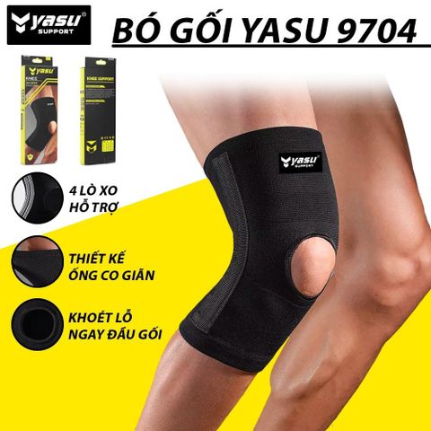 Băng gối bảo vệ có lò xo trợ lực kép Yasu 9704 (1 chiếc)