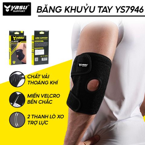 BĂNG KHUỶU TAY CẦU LÔNG,GYM,TENNIS CÓ LÒ XO YS7946 (1 CHIẾC)