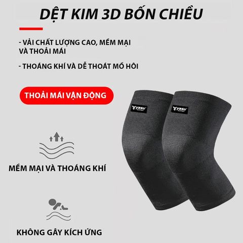 BÓ GỐI XỎ BẢO VỆ ĐẦU GỐI THỂ THAO YASU 6702 (1 CHIẾC)