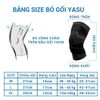 Băng đầu gối Yasu có dây quấn 4 chiều YSC06-đen đỏ