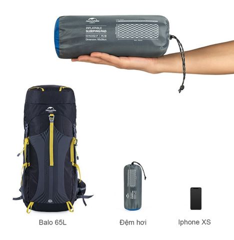 Đệm hơi đi phượt Naturehike NH19Z032-P FC-10 M & L