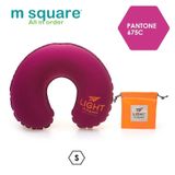 Gối hơi đi máy bay Msquare Light S L 0653 Hồng