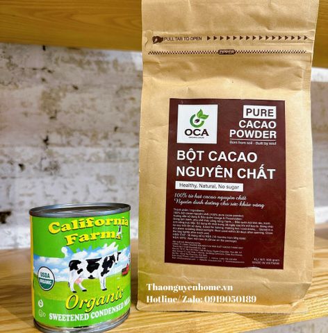  Cacao hữu cơ - cacao nguyên bơ - cacao nguyên chất 