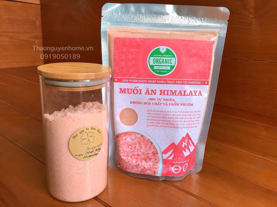 Muối hồng Himalaya  hạt mịn (0,5-1kg)