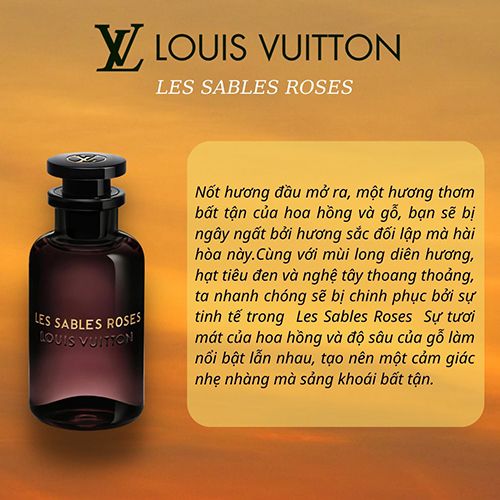 【お値下げしました 】VUITTON LES SABLES ROSES100ml Louis Vuitton Les Sables Roses Eau De Parfum Spray - 100ml