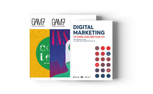 COMBO 3 cuốn marketing online gồm GAM7 5-6 - Content - Insight - Digital Marketing (Freeship & Tặng kèm BOX + phụ bản)