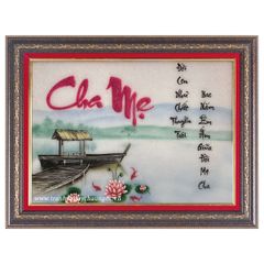 Tranh Đá Quý Cha Mẹ - 03