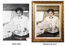 Tranh đá quý Đại Tướng Nguyễn Chí Thanh