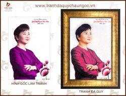 Tranh đá quý Chân Dung Cô Trang