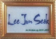 Tranh khắc chữ Lee Jun Seok - Quà tặng hoàn hảo